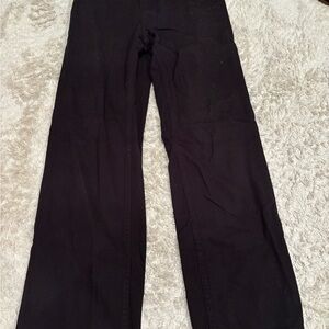 Black Wide-Leg Pants